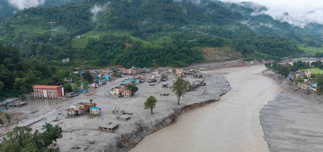 ताल फुटेपछिको बाढी स्याप्रुबेसी आइपुग्यो